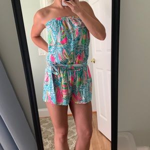Lilly Pulitzer romper size M Strapless